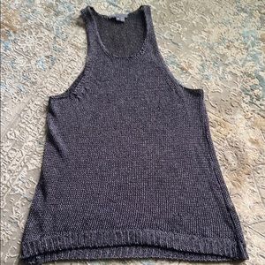 Vince gunmetal woven sweater